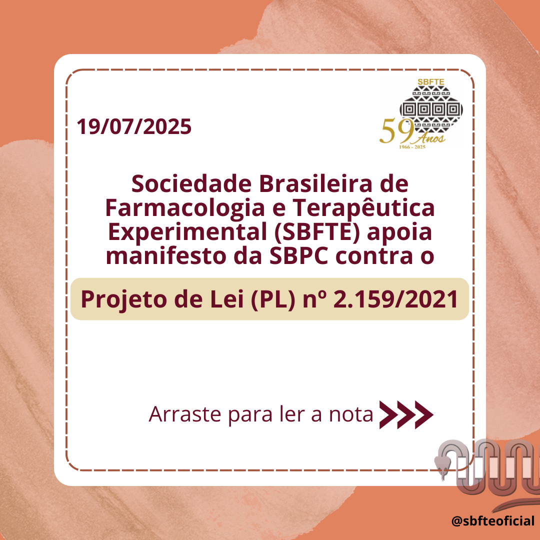 Sociedade Brasileira de Farmacologia e Terapêutica Experimental (SBFTE ...